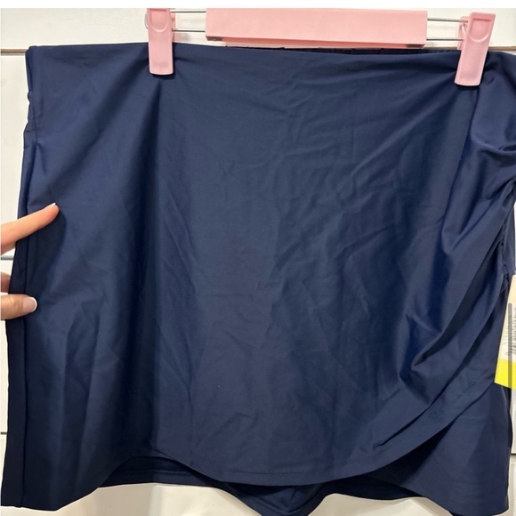 Summersalt Navy Blue The Ruched Swim Skirt NWT Size XL Deep Sea Blue - Picture 3 of 6
